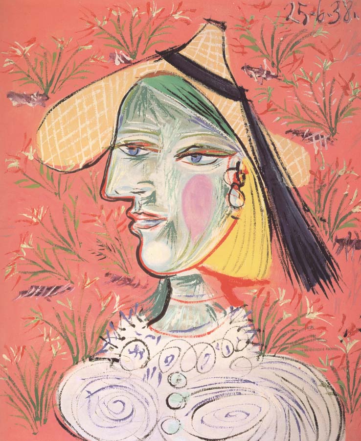 woman in a straw hat